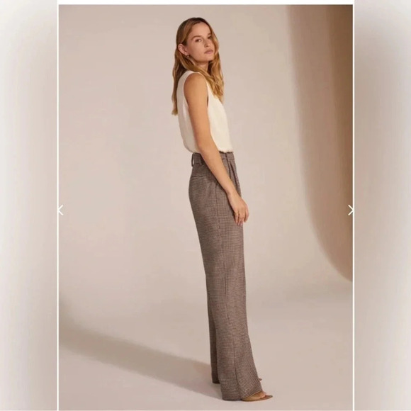 NWT Anthropologie Favorite Daughter The Favorite Pant Wide Leg Trousers Chocolat - Picture 14 of 16